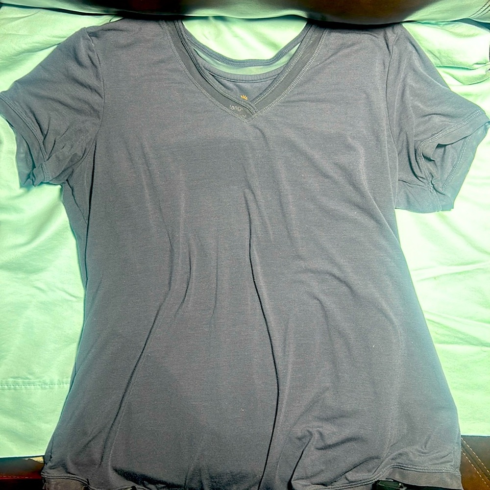 Grey sweat wicking shirt
